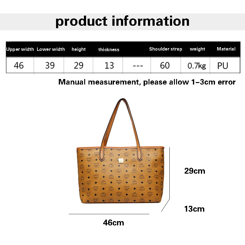 Túi Tote Phụ Nữ Mcms Túi đeo Vai Bằng Da Túi Xách Hàn Quốc Túi Mua Sắm đơn Giản Mới