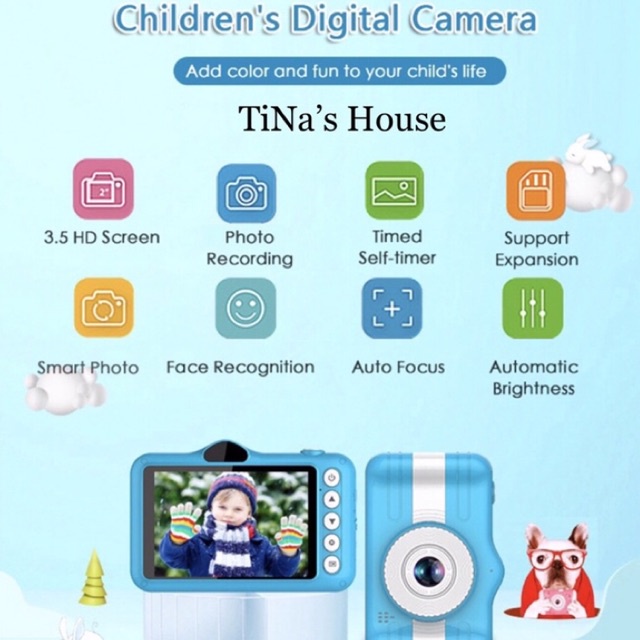 Máy Chụp Hình / Ảnh Đồ Chơi Cho Bé, Đồ Chơi Máy Quay Phim / Videos Chất Lượng Cao Cho Trẻ Em…