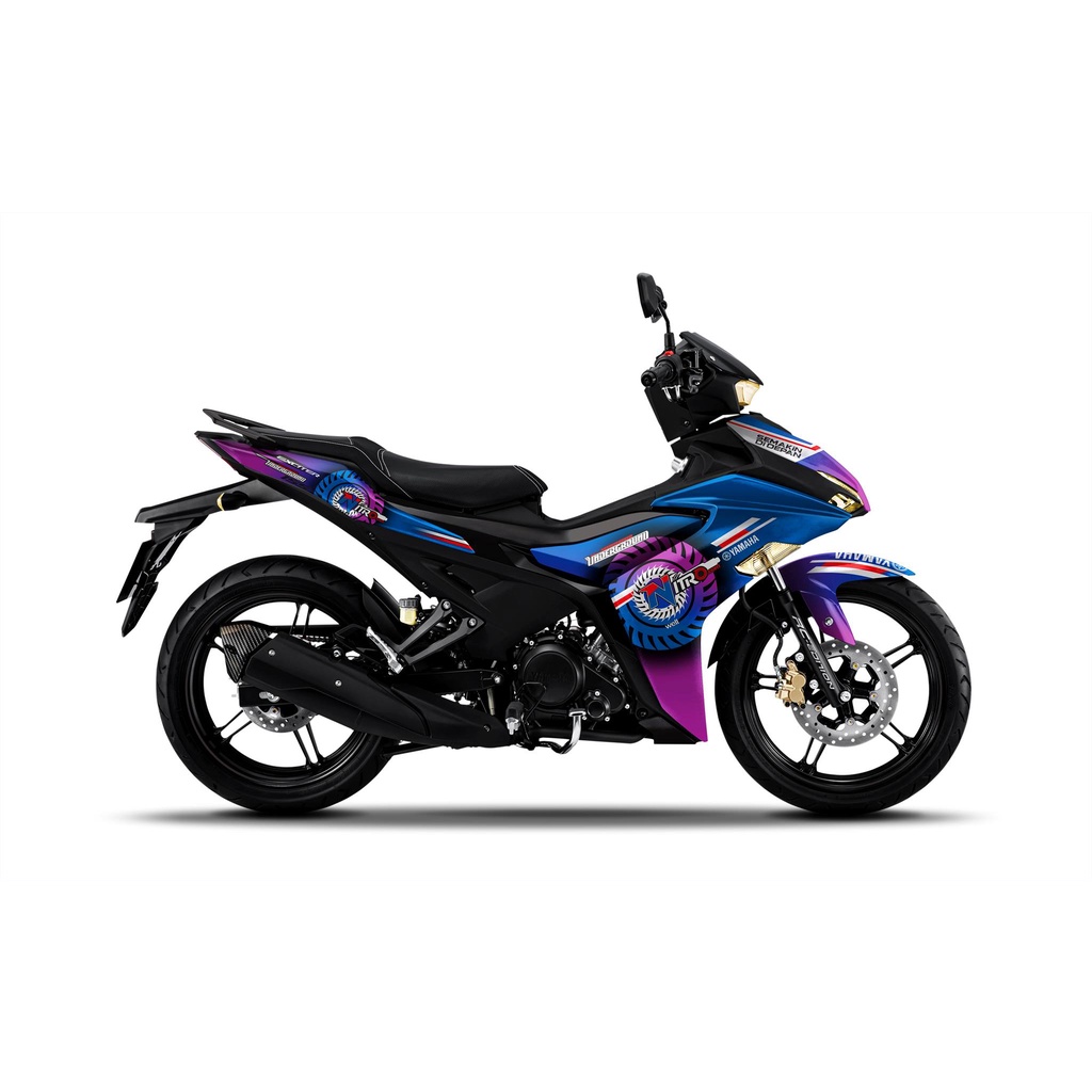 Tem trùm Exciter 155 - Nitron - Xanh GP Tím