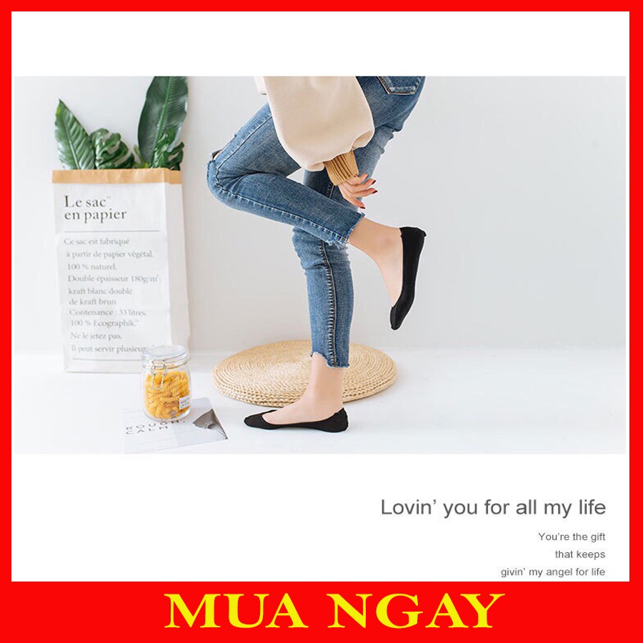 Combo 10 Tất Đi Giày Lười Nữ TH01