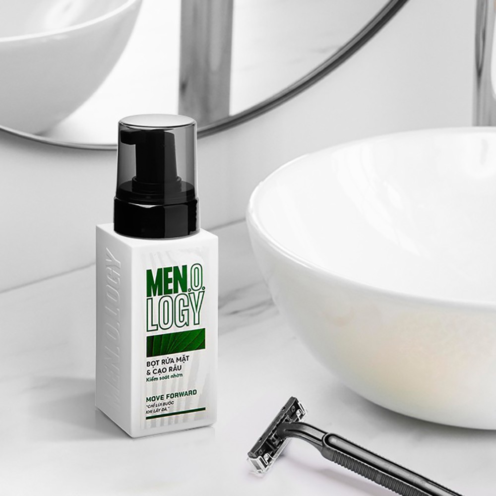 Bọt Rửa Mặt &amp; Cạo Râu Men.o.logy Kiểm Soát Nhờn 100ml