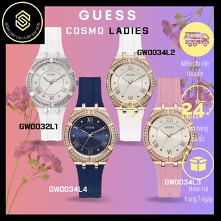 Đồng hồ nữ thời trang Guess Cosmo dây cao su - size 36mm