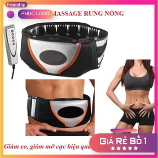 Hàng Chính Hãng - Đai Massage Rung Nóng Giảm Mỡ Bụng Và Toàn Thân Hiệu Quả