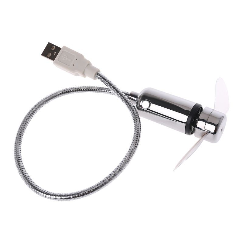 Quạt usb thiết kế đèn led với màn hình hiển thị hình cổ ngỗng có đồng hồ