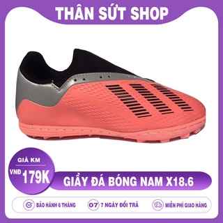 [ GIÁ XƯỞNG ] Giày đá bóng X18.6 màu hồng đế hồng full size 39-43