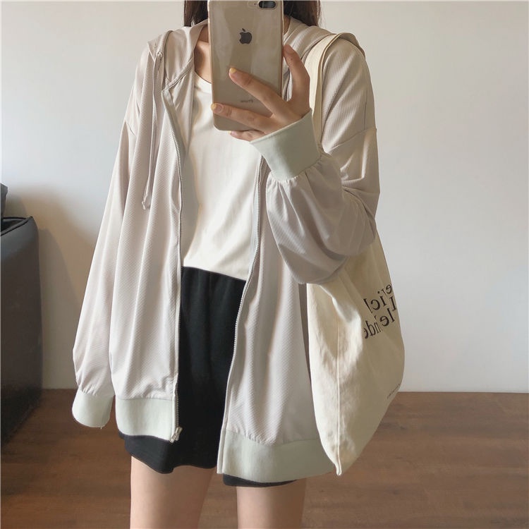 Áo Khoác Cardigan Mỏng Dáng Rộng Tay Dài Chống Tia UV Thời Trang Mùa Hè Hàng Mới Dành Cho Nữ 2022