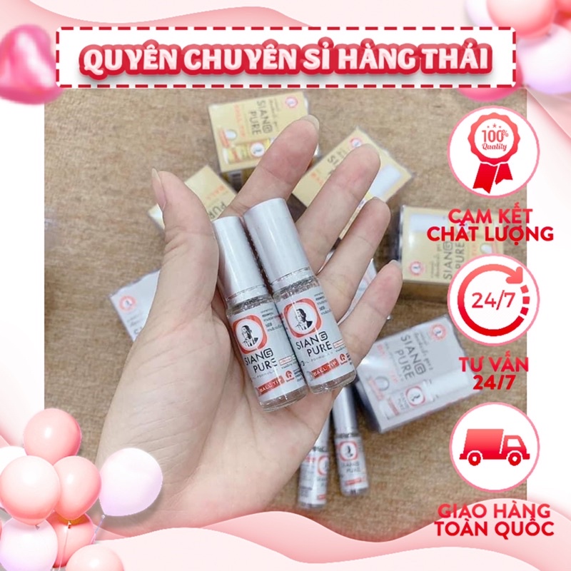 Lốc 6 chai dầu lăn Siang pure thái lan