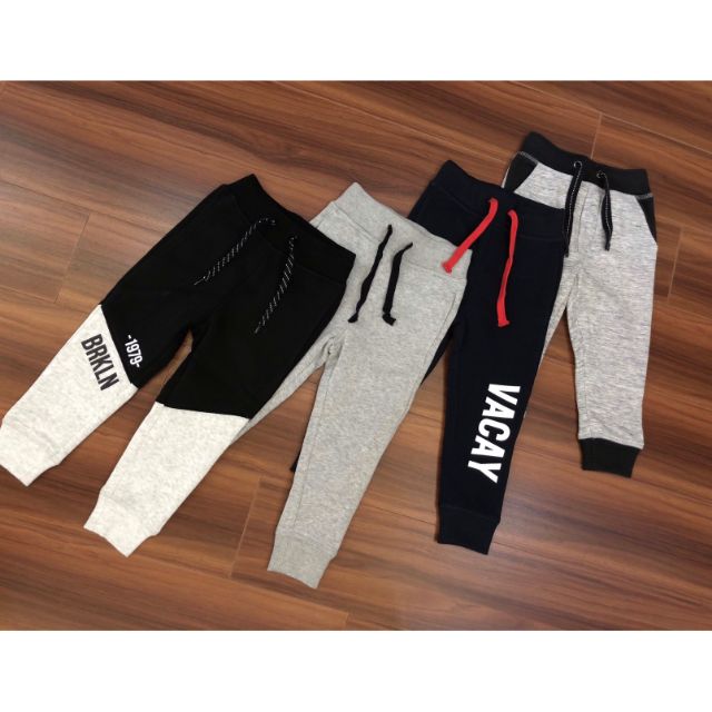 Quần Jogger nỉ HM bé trai xuất dư xịn