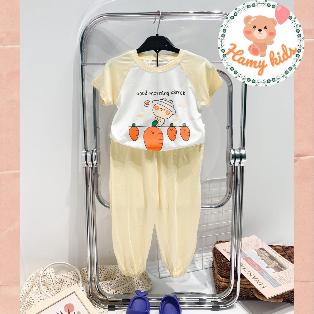 Bộ Tay Ngắn Quần Alibaba Minky Mom Chính Hãng Cho Bé Trai Bé Gái Chất Vải Thun Lạnh Đáng Yêu Bé Từ 0-5 Tuổi- Hamykids