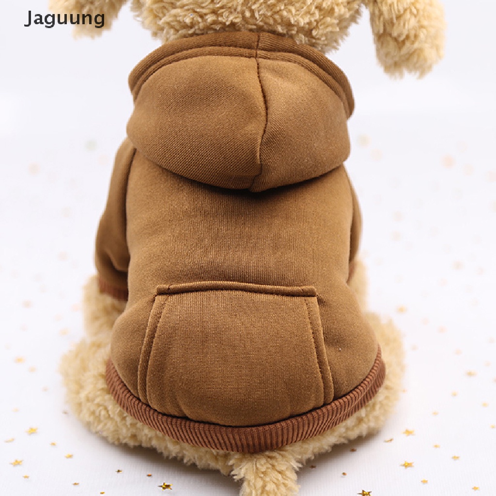Áo hoodie vải lông cừu mềm màu trơn giữ ấm cho cún cưng chất lượng cao