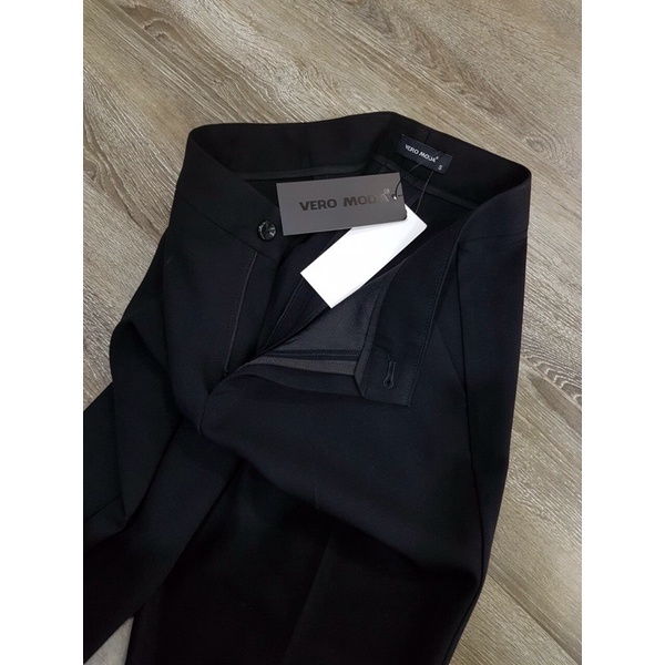 Quần culottes dáng dài,quần tây ống rộng Vero moda trắng,đen
