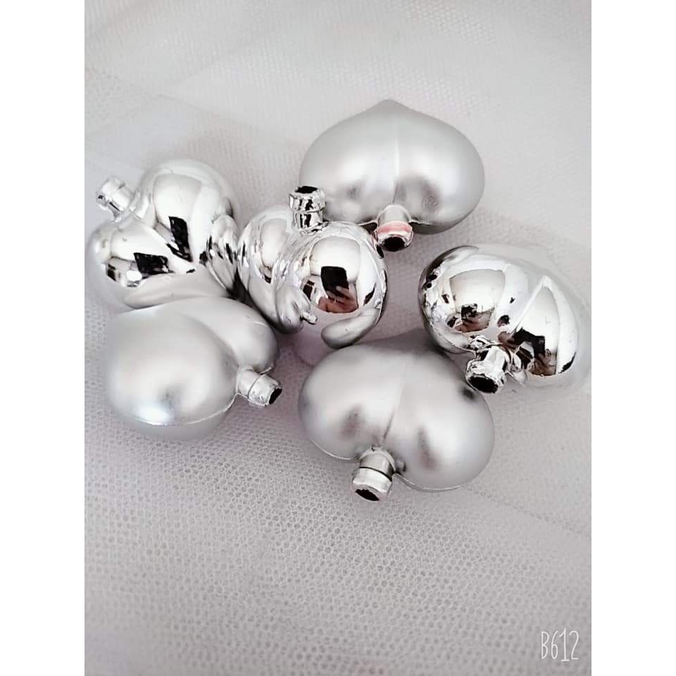 phụ kiện trang trí bánh kem [FREESHIP] set 6 bóng tim