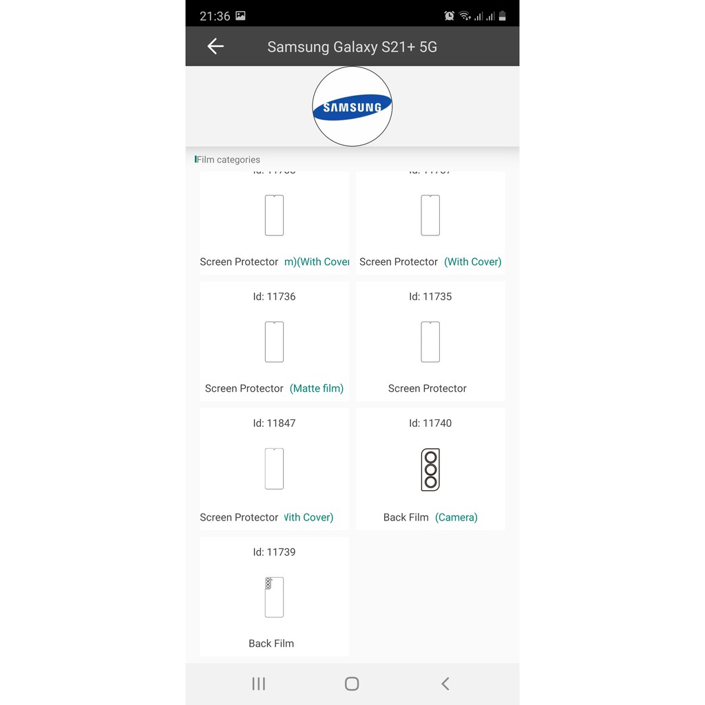 Miếng dán PPF cao cấp Samsung S21 / S21 Plus / S21 Ultra màn hình, mặt lưng