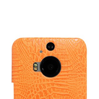 For HTC One M9+ Case Luxury Vintage Crocodile Pattern PU Leather