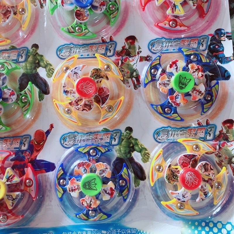 sỉ vỉ 16 chiếc đồ chơi spiner 2 tầng xả stress Avengers