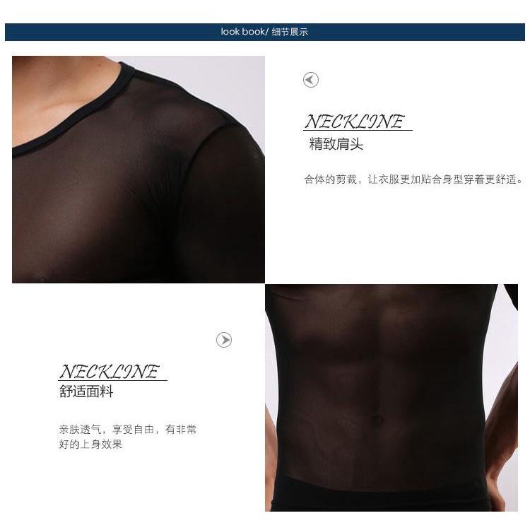 Áo thun lưới nam tay ngắn xuyên thấu sexy Cao Cấp, Áo gym nam body lưới nam đi biển đẹp ngắn tay có bigsize đen trắng