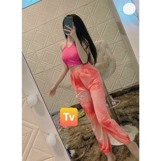 Set áo yếm luồn cổ kèm quần loang jogger cá tính