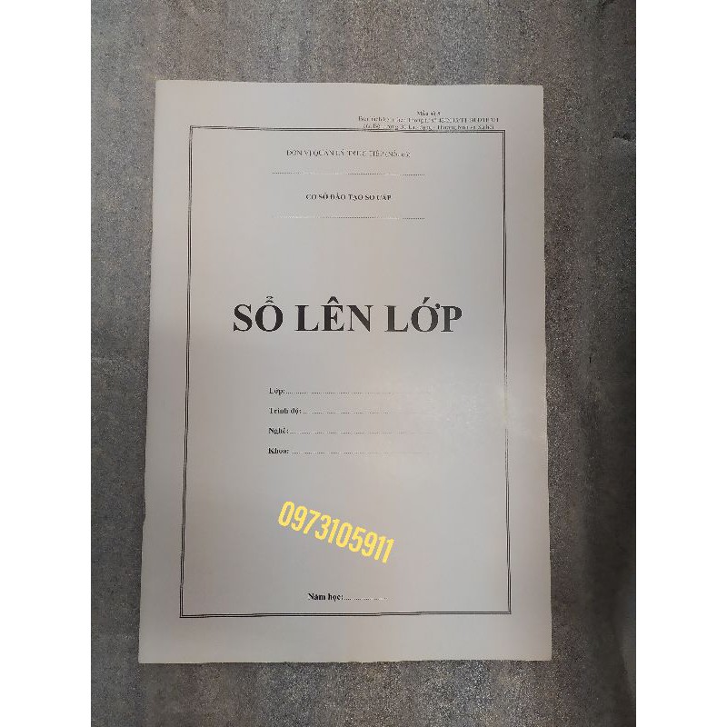 Sổ Lên lớp mẫu số 5 ( 5 quyển)