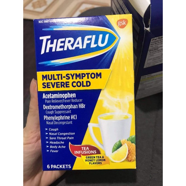 trà TheraFlu 6 gói của Mỹ