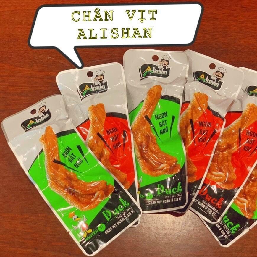 Chân vịt cay Alishan sản xuất tại Việt Nam - ẩm thực chân vịt cay Trung Quốc - 20 gói, Đồ ăn nhanh, đồ ăn vặt hấp dẫn