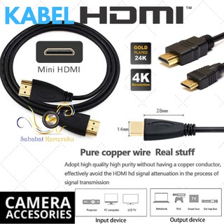 Dây cáp hdmi loại c cho máy ảnh sony canon nikon panasonic jvc fujifilm olympus