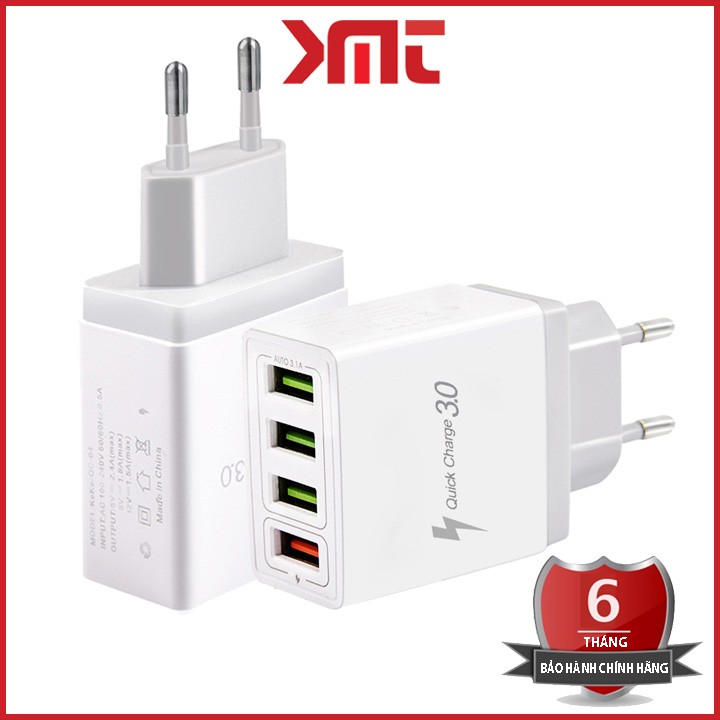 Củ sạc nhanh di động quick charge 3.0 củ sạc nhanh 18w iphone samsung sạc nhanh kéo dài tuổi thọ cho pin KMT Store | BigBuy360 - bigbuy360.vn