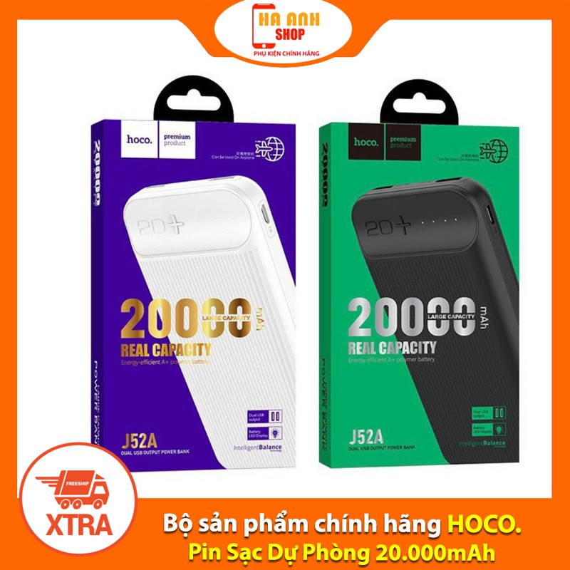 Pin Sạc Dự Phòng HOCO J52A dung lượng 20000 mAh