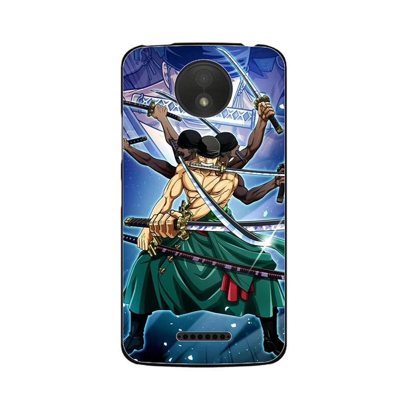 Fashion One Piece Cartoon Case For Motorola C XT1750 XT1754 XT1755 XT1758 Moto C Plus XT1754 XT1723 Cover Zoro Soft Shell