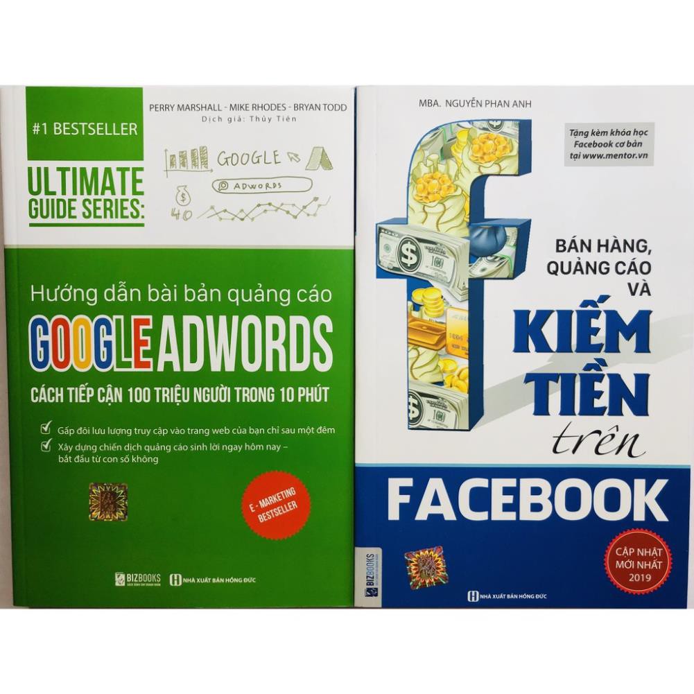Sách - Combo 2 Cuốn: Digital Marketing Từ Cơ Bản Đến Chuyên Sâu Nền Tảng Googgle + Facebook