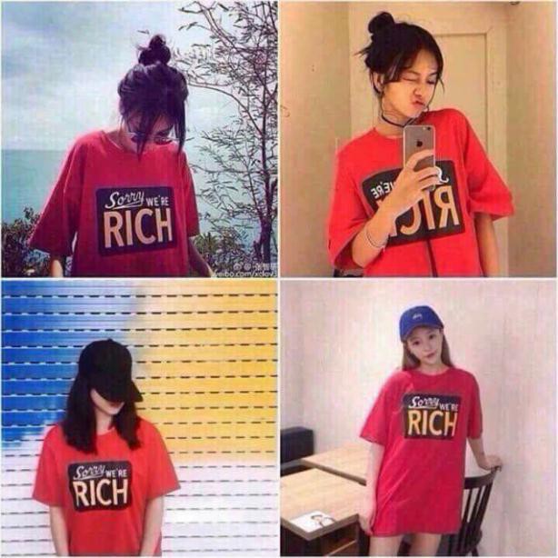 Áo thun bigsize Rich unisex <size 45-120kg>