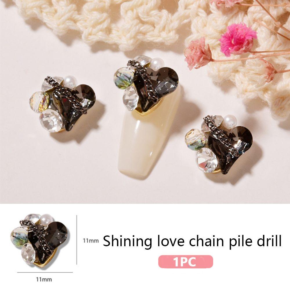 NIUYOU Hạt Đá 3D Lấp Lánh Đính Móng Nghệ Thuật