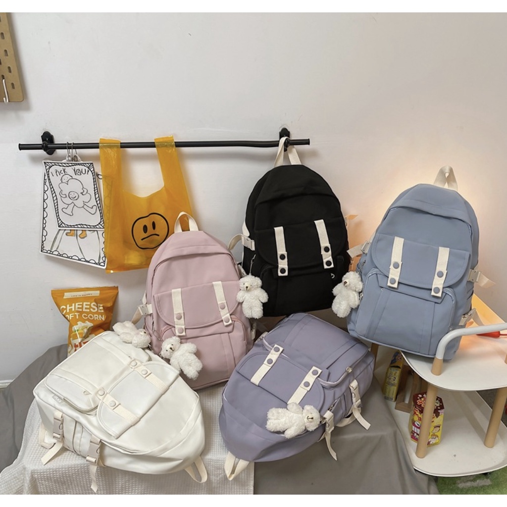 BL156-159/Balo Ulzzang Hàn Quốc Nam Nữ Chống Nước, Balo Thời Trang Đi Học