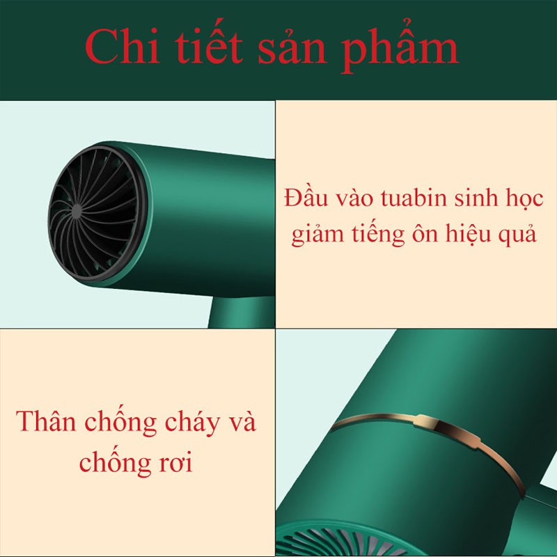 Máy Sấy Tóc Tạo Kiểu 2 Chiều Công Suất Lớn Cao Cấp Jun.Home