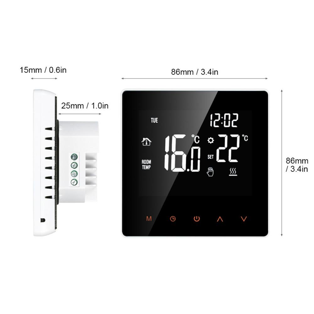 Bộ Điều Khiển Nhiệt Độ Sàn Nhà Thông Minh WTTLE WiFi Màn Hình LCD