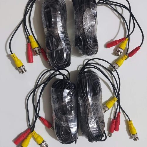 Dây cáp đồng trục liền nguồn đúc sẵn 2 đầu 20m dùng cho liên kết camera với đầu ghi, làm dây cấp nguồn cho camera.