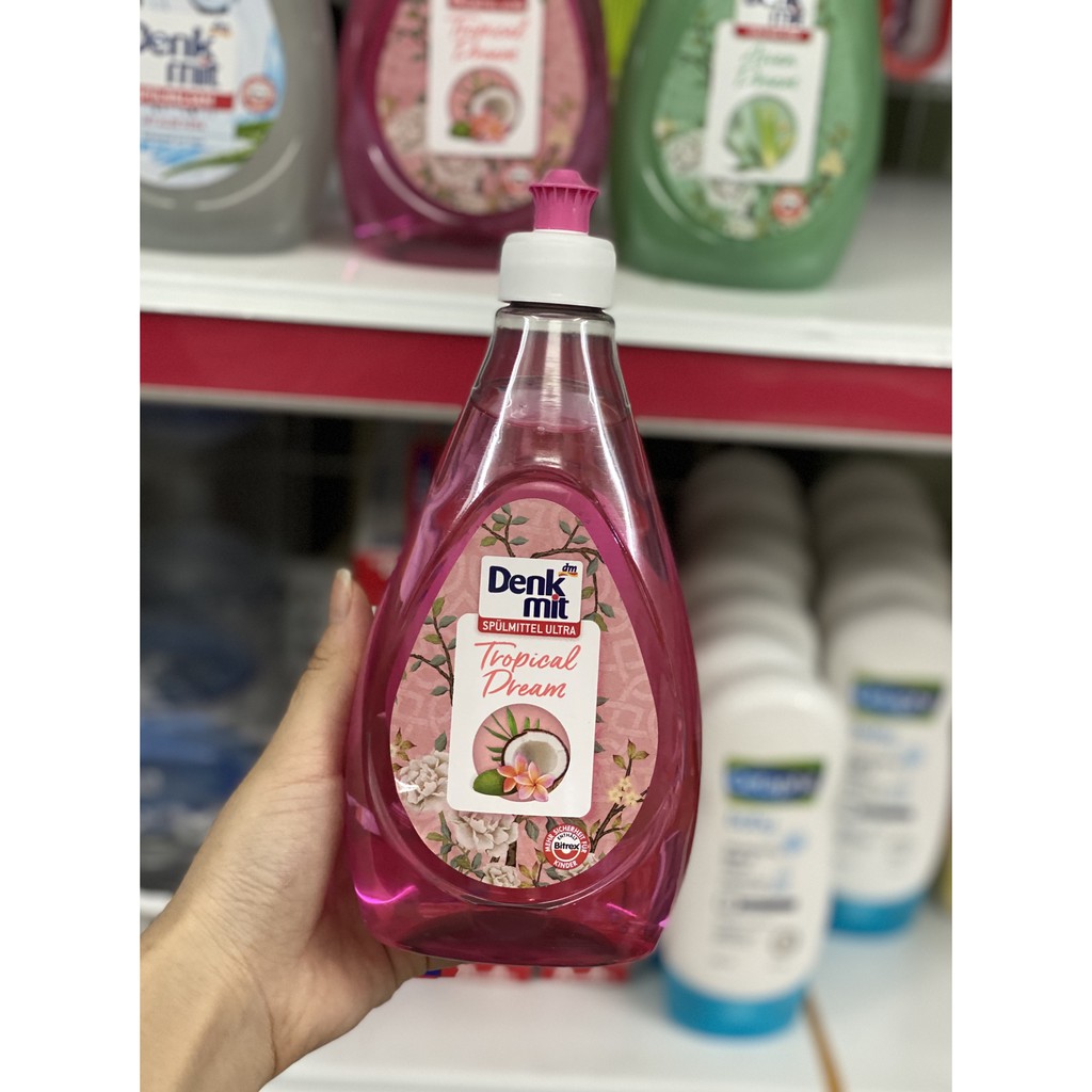 Nước rửa bát chiết xuất thiên nhiên Denkmit 500ml chính hãng, nhập khẩu đức, giao nhanh hoả tốc 2h
