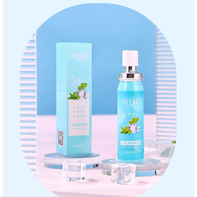 Xịt Thơm Miệng HEYXI 20ml Hoa Quả Thơm miệng sạch sẽ thơm mát A269