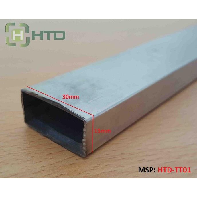 [Mã INCUBACK1416 hoàn 20K xu đơn 50K] Thanh treo móc, thanh hộp inox HTD-TT01(15 x 30)