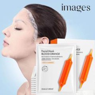 MS0028 Mặt nạ giấy dưỡng trắng da nội địa Trung IMAGES chiết xuất cam đỏ mask