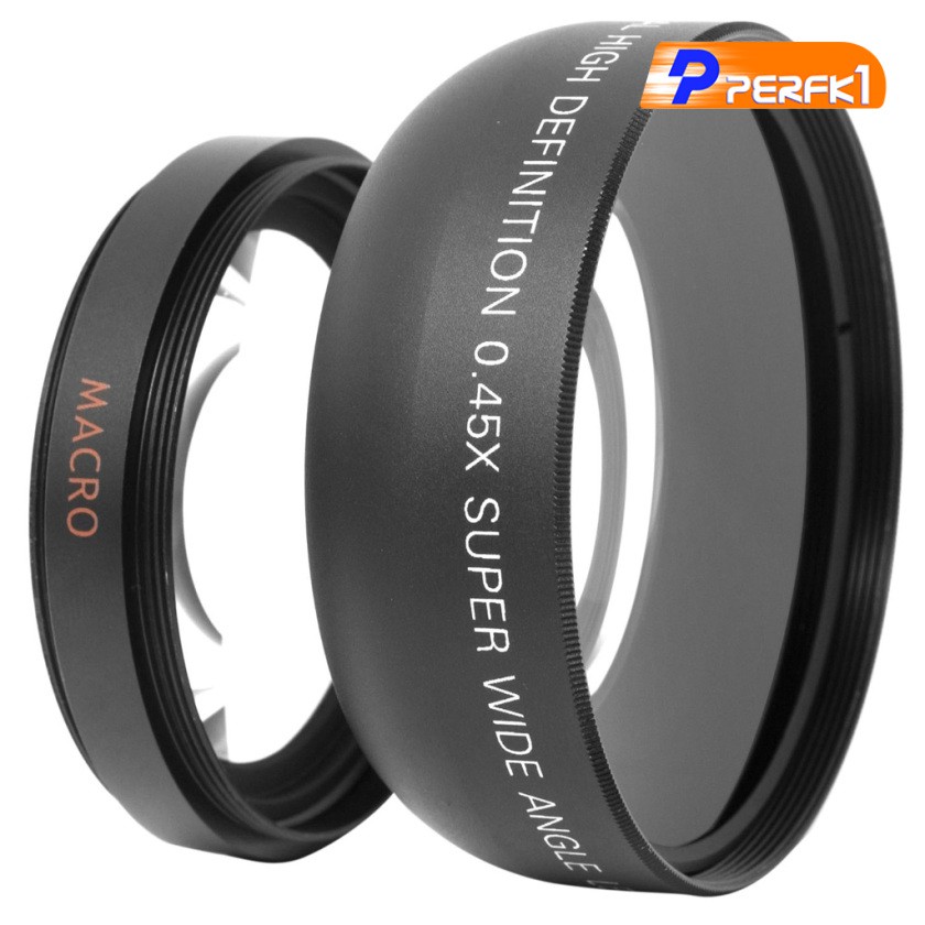 Ống Kính Góc Rộng 52mm 0.45x Cho Máy Ảnh Nikon Canon Sony Dslr Dc Camera 18-55