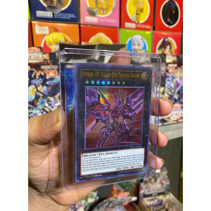 Lá bài thẻ bài Yugioh Number 107 Galaxy Eyes Tachyon Dragon – Ultra Rare - Tặng bọc bài nhựa bảo quản