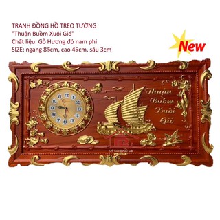 Tranh đồng hồ Thuận Buồm xuôi gió