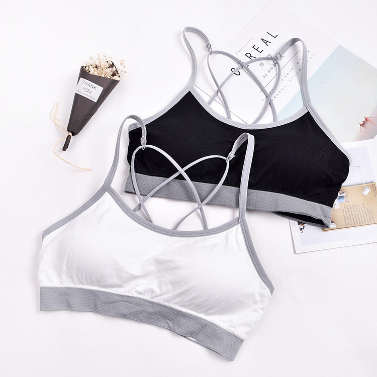 Áo Ngực Thể Thao Thiết Kế Dây Đan Chéo Lưng Quyến Rũ Cho Nữ