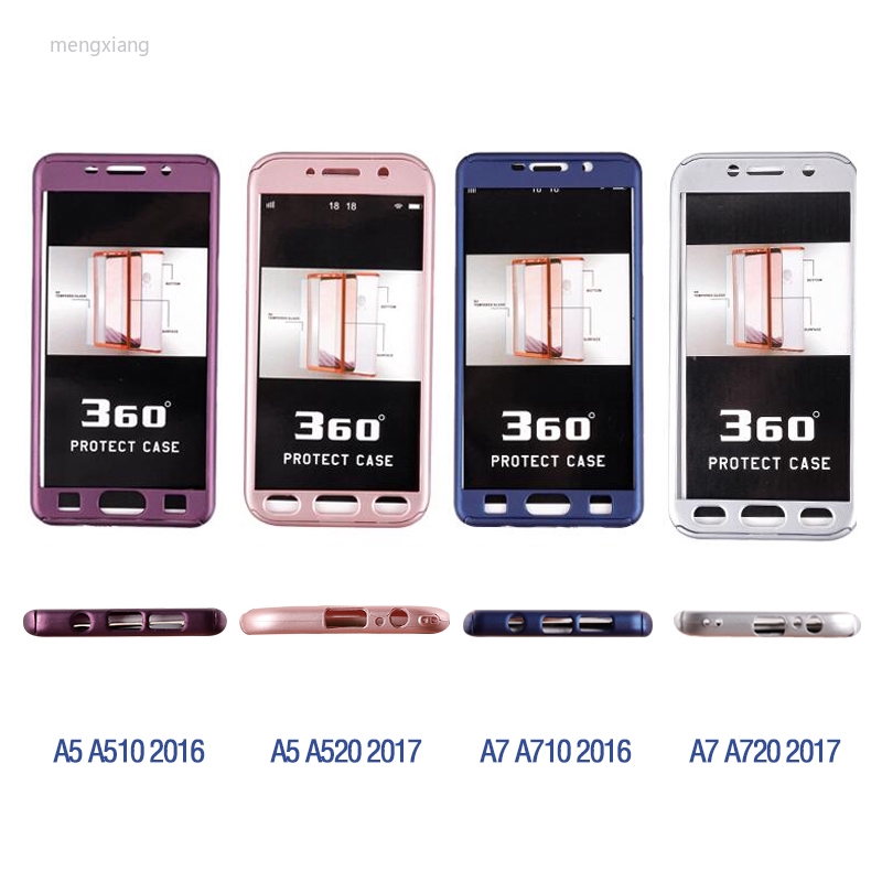 Ốp lưng chống sốc 360 độ cho Samsung Galaxy A5 A7 2017 A6 A8 A9 2018 A6 A8 Plus 2018