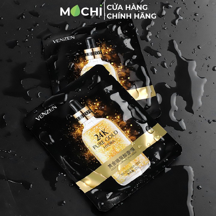 Mặt Nạ Vàng 24k Gold Venzen Trẻ Hóa Da, Giảm Nếp Nhăn, Trắng Da, Thải Độc Dưỡng Ẩm Nội Địa Trung Chính Hãng - MOCHI SHOP | BigBuy360 - bigbuy360.vn