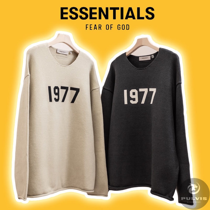 ⚡️[Mirror Quality] - Áo Knit Fear of God Essentials 1977 Raw Edge Sweater, áo sweater len FOG ESSENTIALS