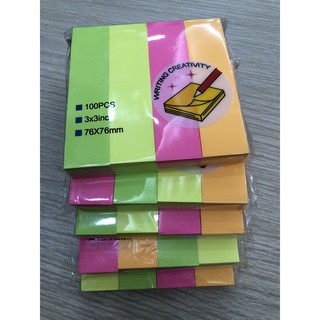 Note giấy GS-02 (4 màu 4 mảnh 19x76mm)