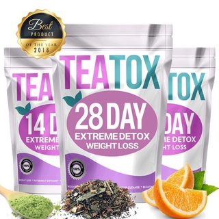 Làm Sạch Ruột Kết Đốt Cháy Chất Béo Trà Giảm Béo 28 Ngày Detox Trà Giảm Cân Teatox