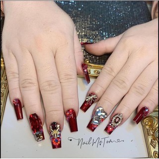 Sơn hot đỏ tuyết - Phụ kiện Nail
