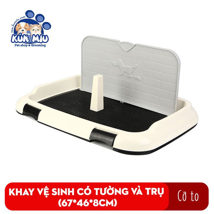 Khay vệ sinh cho chó có tường chắn cỡ to Diil LS181 chất liệu nhựa cao cấp
